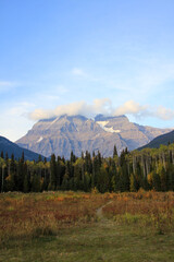Mount Robson clear view on a Sunny day 