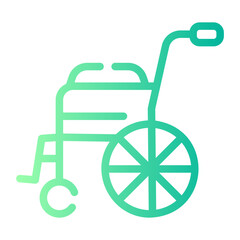 wheelchair Line Gradient Icon