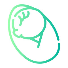 baby Line Gradient Icon