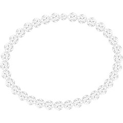 3d circle shaped diamond necklace y2k 