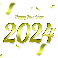 Golden Happy New Year 2024