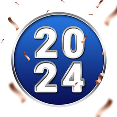 2024 happy new Year, for poster, banner, greeting and new year