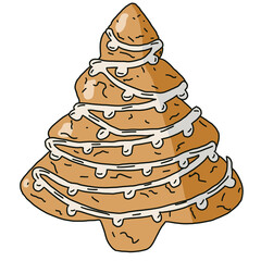 illustration of a gingerbread 