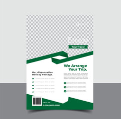  vector travel tourism and trip   flyer template