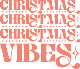 christmas retro svg design and eps file