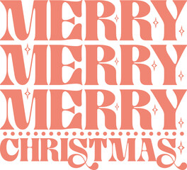 christmas retro svg design and eps file