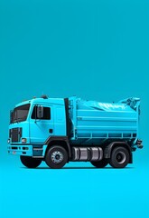 Urban Harmony: Minimalist Garbage Truck