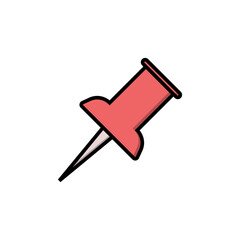 push pin icon vector design templates