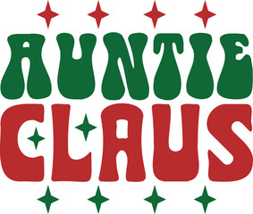 santa family retro svg design bundle and eps file