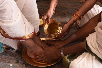 South Indian brahmin wedding ceremony