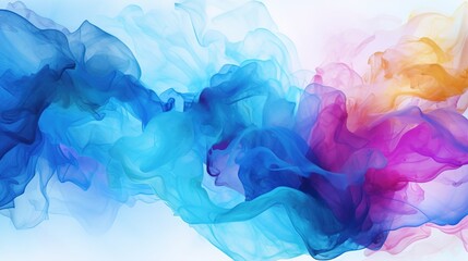 Fototapeta premium Abstract Watercolor Sky and Clouds Background