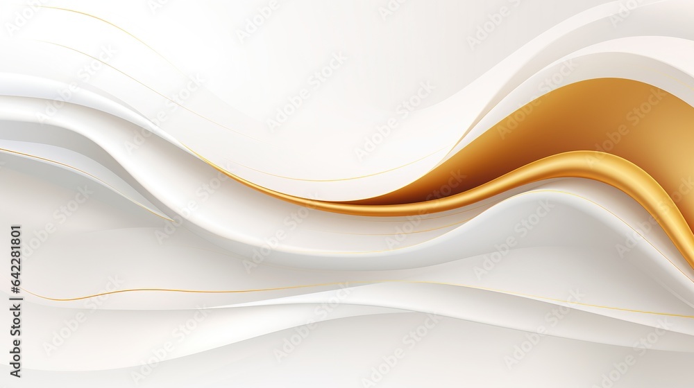 Poster wavy blue abstract background with smooth curves and light patterns