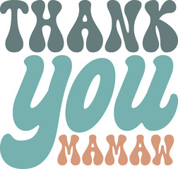 thank you family retro svg design bundle and eps file
