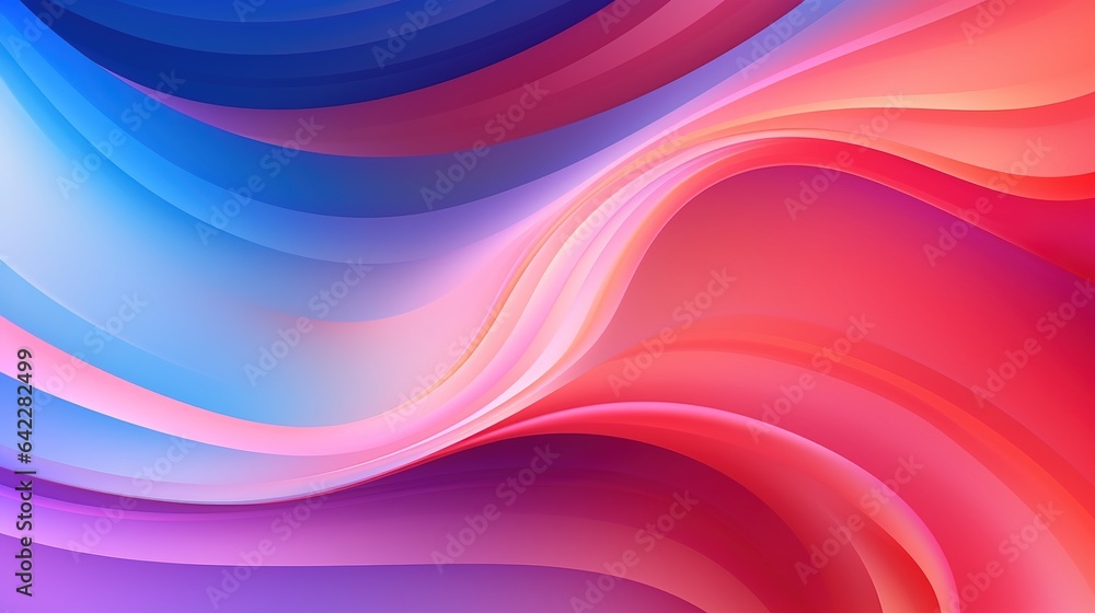 Poster colorful abstract wave background with rainbow patterns and flowing lines