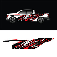 vector car sticker design for car body wrapping.