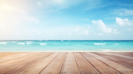 Fototapeta premium wooden pier on the beach