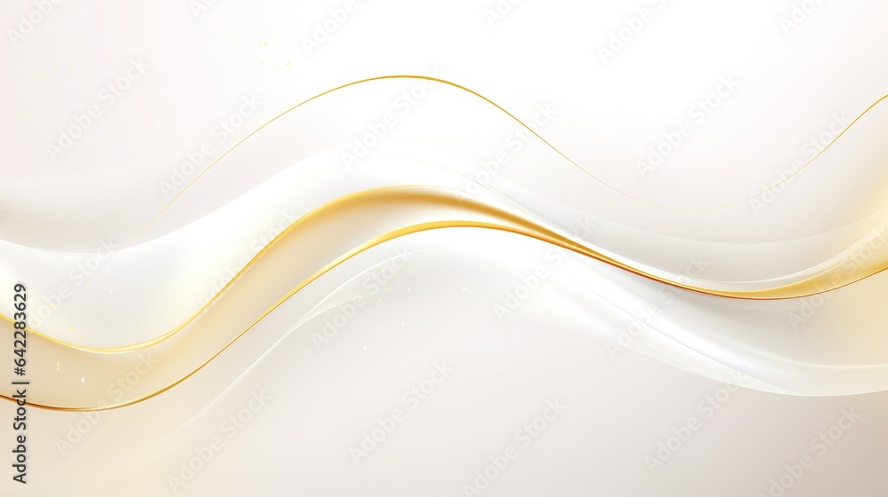 Wall mural Abstract orange wave on background - Wall murals