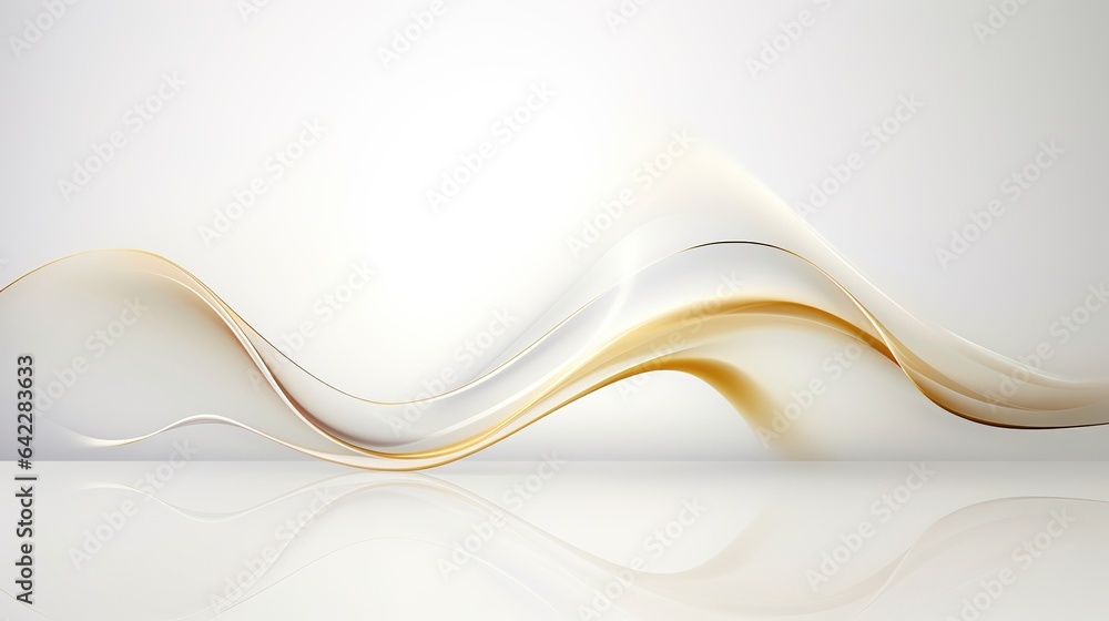 Poster white abstract background with waves