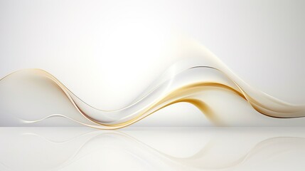 White abstract background with waves