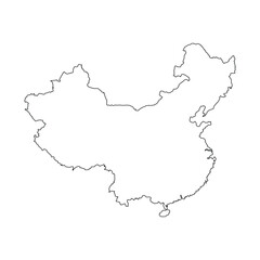 chinese map icon vector