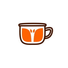 coffee cup icon illustration isolation