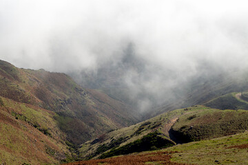 mountains of the Paul da Serra on the island of Madeira (Portugal)