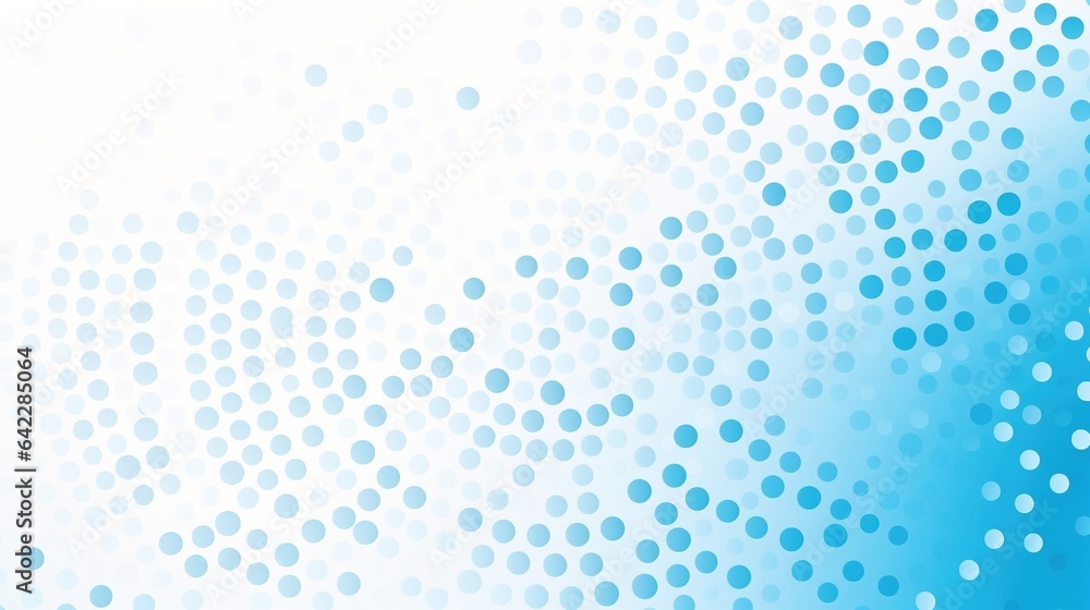 Aufkleber abstract blue background with a pattern of dots evokes a wintery sky sparkling with light