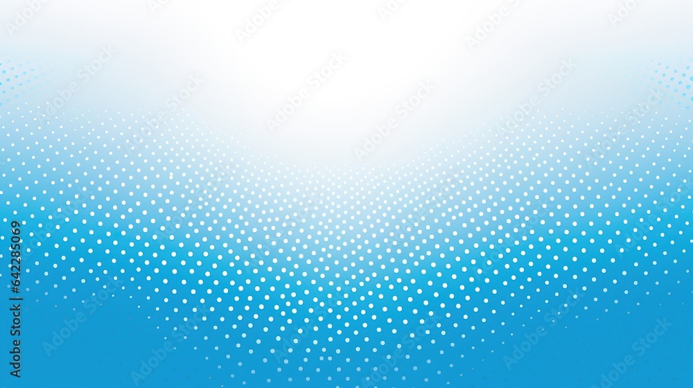 Poster abstract blue background with a pattern of dots evokes a wintery sky sparkling with light