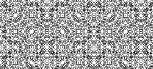 Beautiful vintage- modern- traditional detail outline pattern. Folk inspired repeating pattern. Hand drawn.