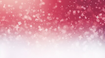 red christmas background with snowflakes