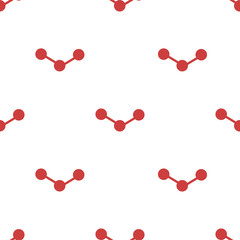 Digital png illustration of red molecules on transparent background