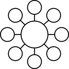 Digital png illustration of network of connections on transparent background