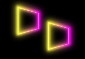 3d render, abstract minimal neon background, abstract background, elegant wave swirls background