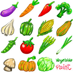 set of vegetables