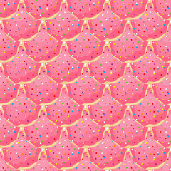 Pattern homemade cookie different taste in pastry biscuit