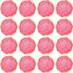 Pattern homemade cookie different taste in pastry biscuit