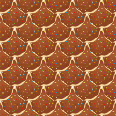 Pattern homemade cookie different taste in pastry biscuit