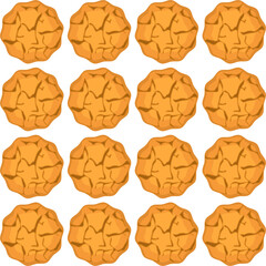Pattern homemade cookie different taste in pastry biscuit