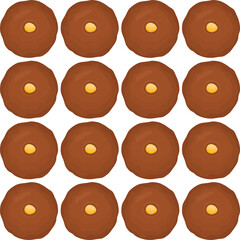 Fototapeta premium Pattern homemade cookie different taste in pastry biscuit