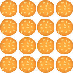 Pattern homemade cookie different taste in pastry biscuit