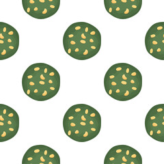 Pattern homemade cookie different taste in pastry biscuit