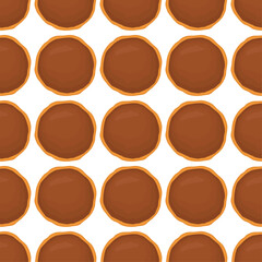 Pattern homemade cookie different taste in pastry biscuit