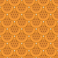 Pattern homemade cookie different taste in pastry biscuit