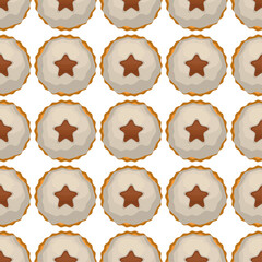 Pattern homemade cookie different taste in pastry biscuit