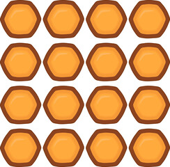 Pattern homemade cookie different taste in pastry biscuit