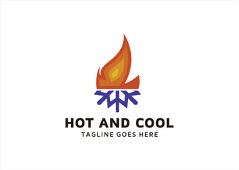 hot and cool logo symbol
