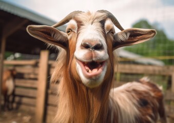 A billy goat is a male goat