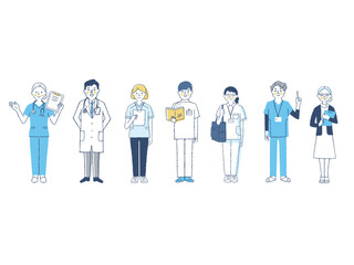 さまざまな医療従事者７人