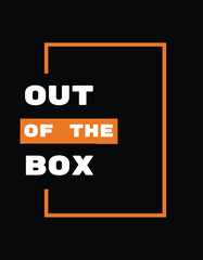 out of the box a t-shirt design