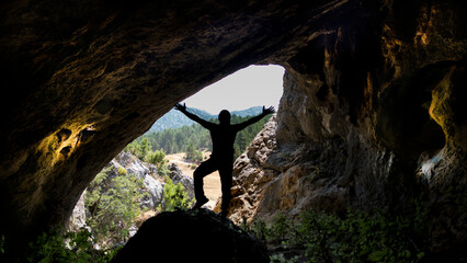 discovering nature, having a peaceful time and enjoying the view